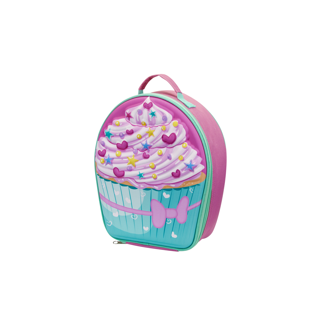 Quest Cupcake 3D EVA Lunch Bag Pink