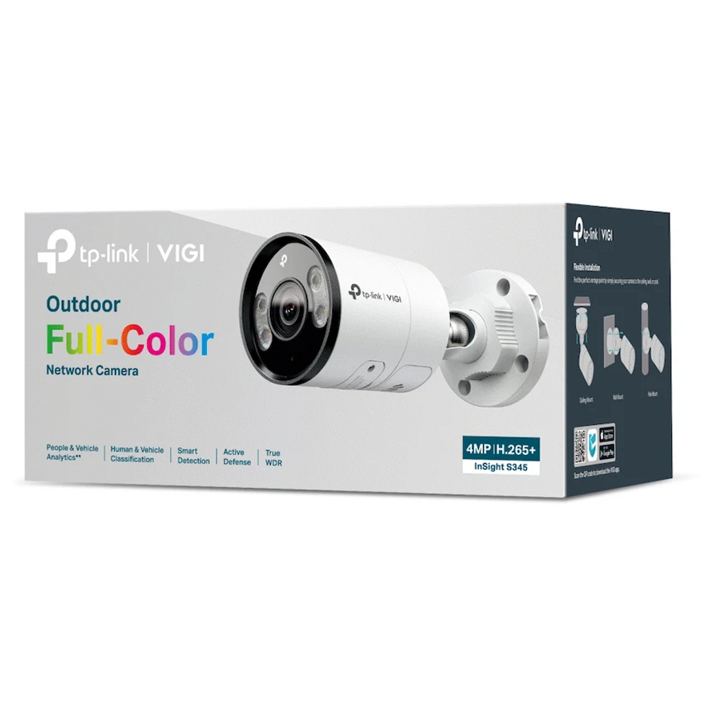 InSight S345 (2.8mm) VIGI 4MP Outdoor Full-Color Bullet Network Camera