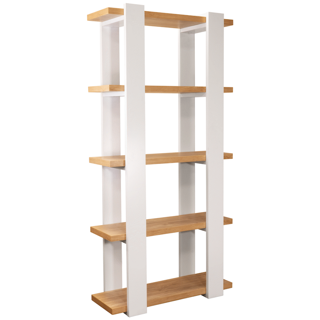 Everfurn Sidra Bookshelf - Ivory Oak