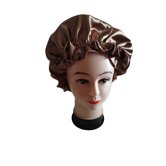 High quality Silk Hair Bonnet BROWN