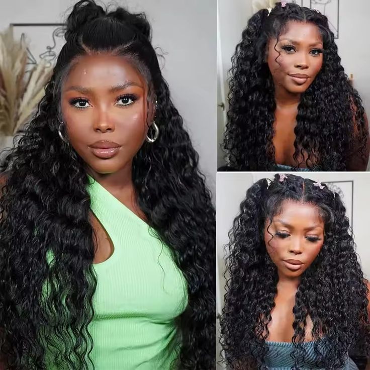 40 Inch Deep Wave 13x6 13x4 Lace Front wigs Human Hair Wig 200% Remy Curl 360 Full Lace Frontal Wig Human Hair For Black Women