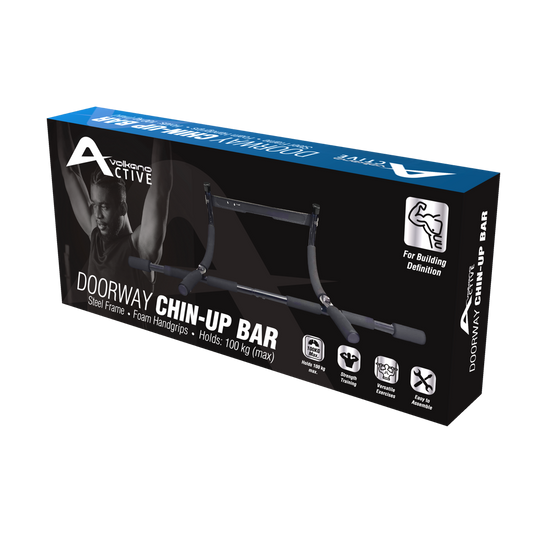 Volkano Active Doorway Chin-Up Bar - Black