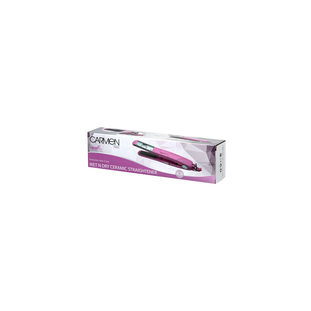 CARMEN PINK WET 'N DRY STRAIGHTENER - PINK