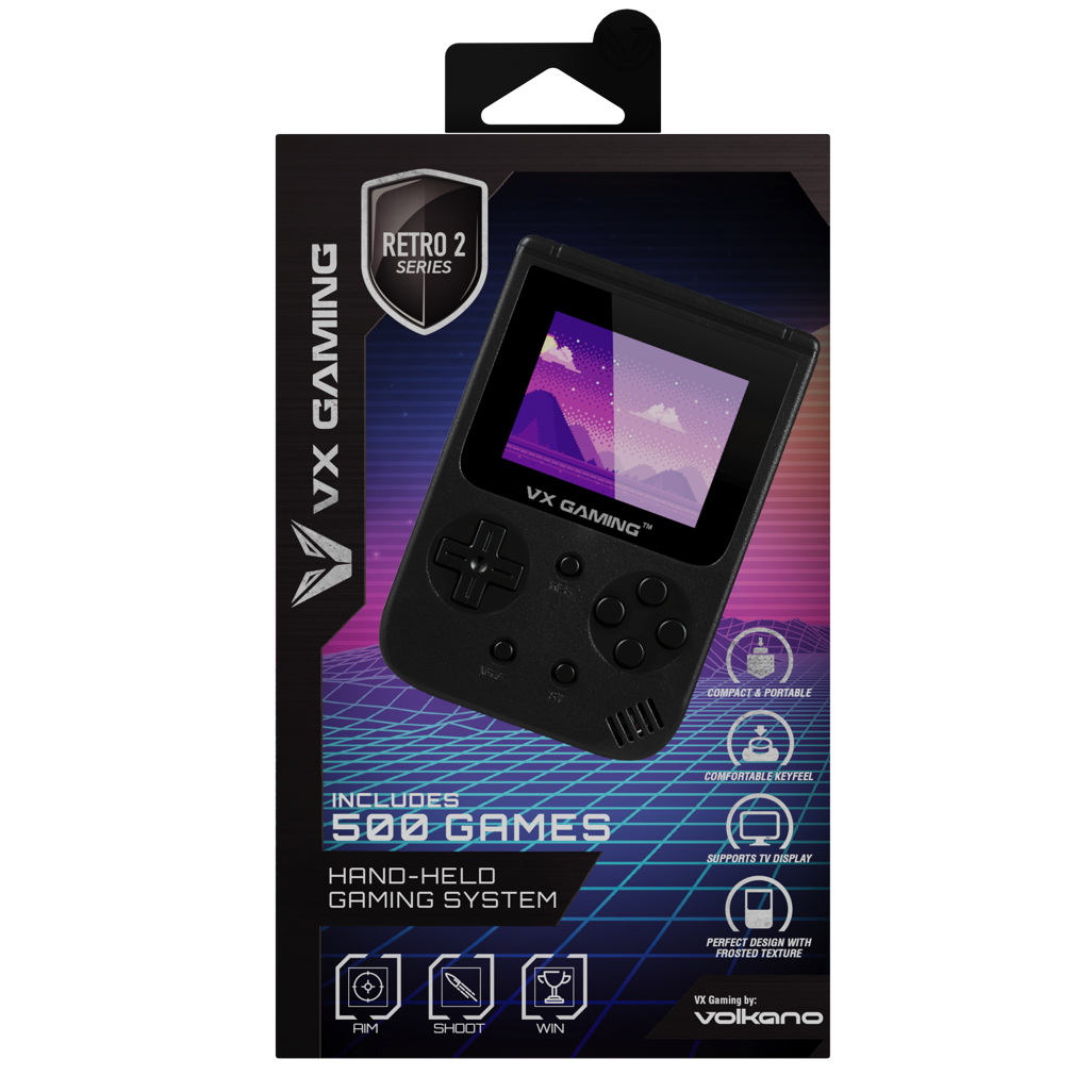 HomeHandheld DevicesVX Gaming Retro2.0 Series Arcade Gaming Machine 500-in-1, Hand Held Gaming System VX Gaming Retro2.0 Series Arcade Gaming Machine 500-in-1, Hand Held Gaming System
