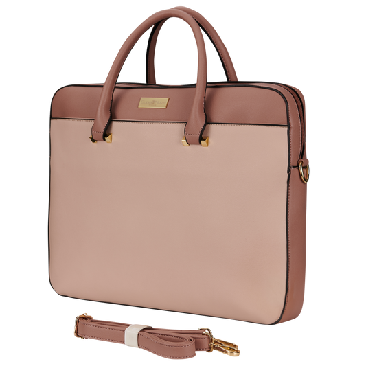SupaNova Pompom Ladies Laptop Bag - Taupe