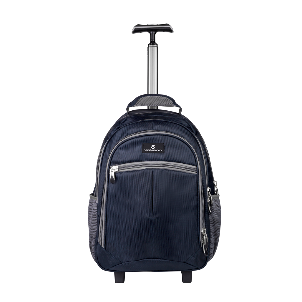 Volkano Orthopaedic Trolley Backpack 35L - Navy/ Grey