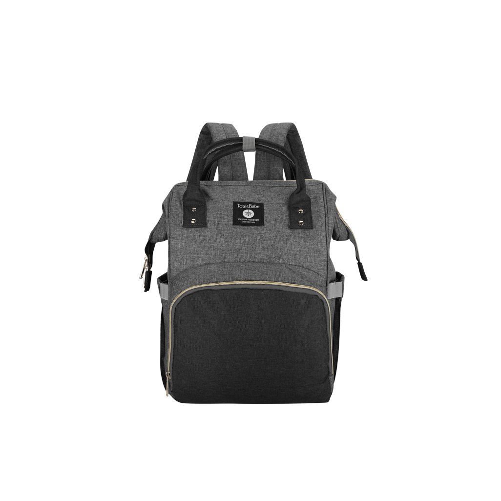 Totes Babe Alma Diaper Backpack Colourblock Grey/ Charcoal