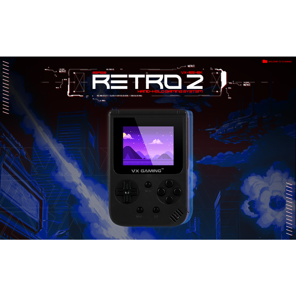HomeHandheld DevicesVX Gaming Retro2.0 Series Arcade Gaming Machine 500-in-1, Hand Held Gaming System VX Gaming Retro2.0 Series Arcade Gaming Machine 500-in-1, Hand Held Gaming System