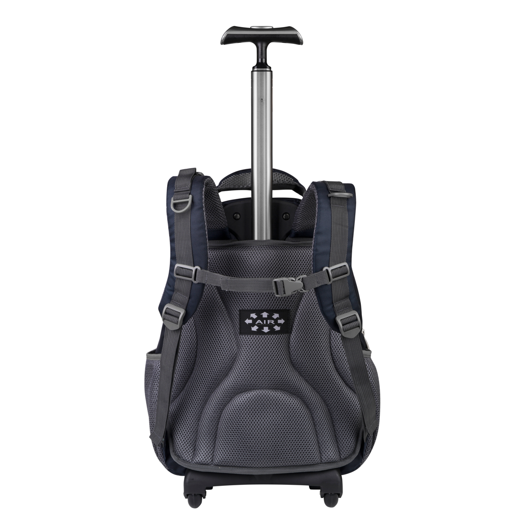 Volkano Orthopaedic Trolley Backpack 35L - Navy/ Grey