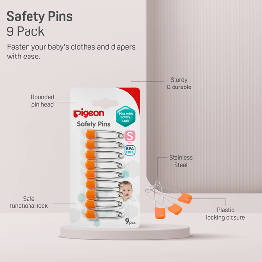 Pigeon - SAFETY PIN (S) 9 PCS/CARD