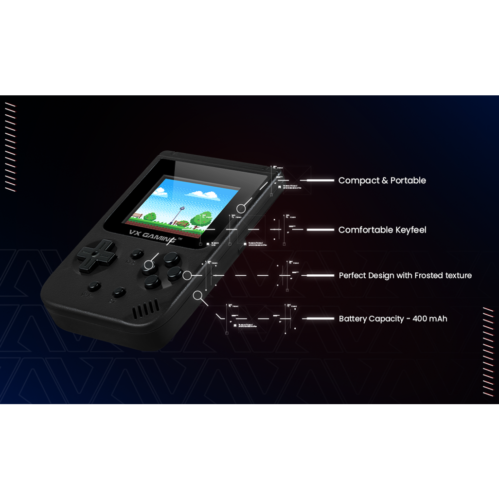 HomeHandheld DevicesVX Gaming Retro2.0 Series Arcade Gaming Machine 500-in-1, Hand Held Gaming System VX Gaming Retro2.0 Series Arcade Gaming Machine 500-in-1, Hand Held Gaming System