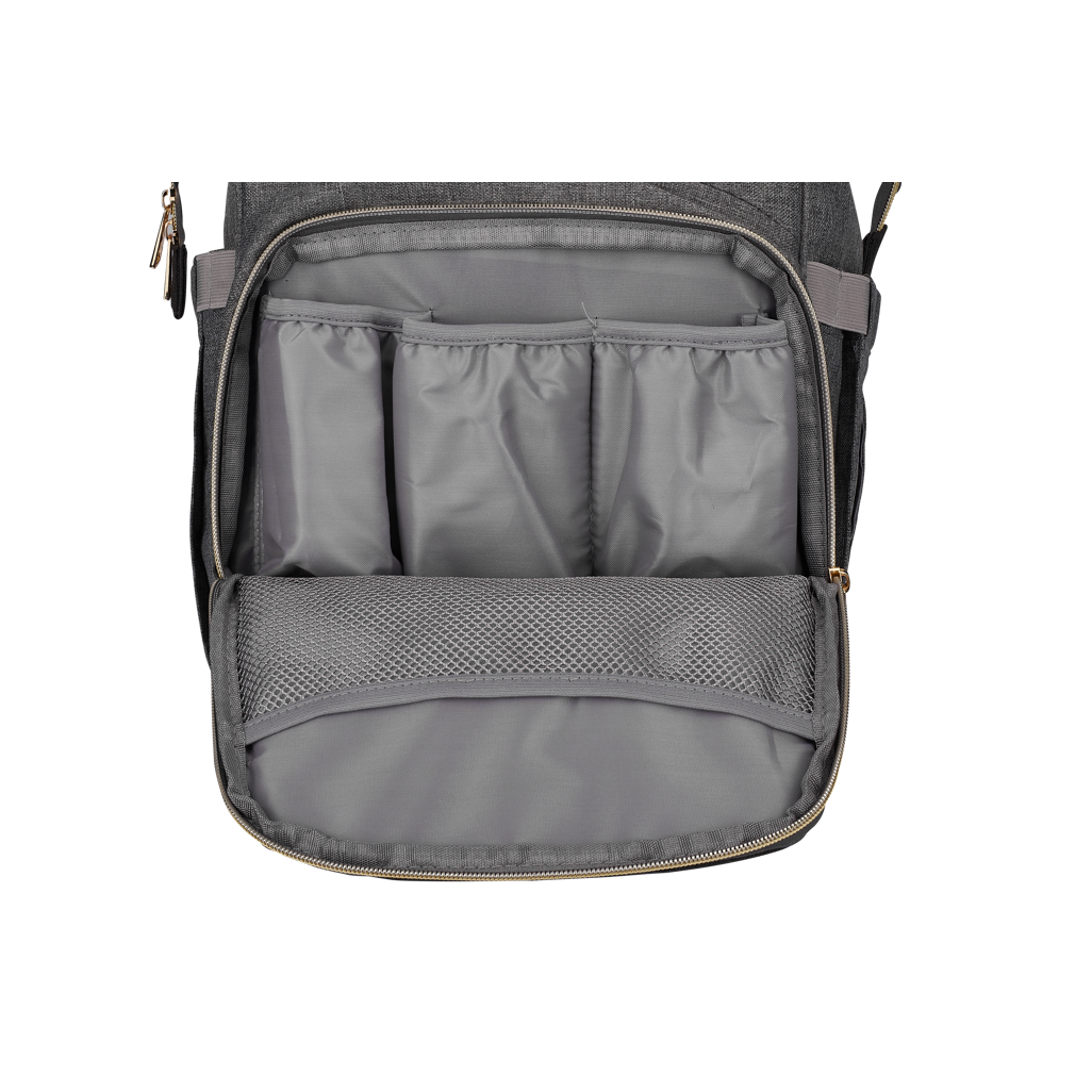 Totes Babe Alma Diaper Backpack Colourblock Grey/ Charcoal