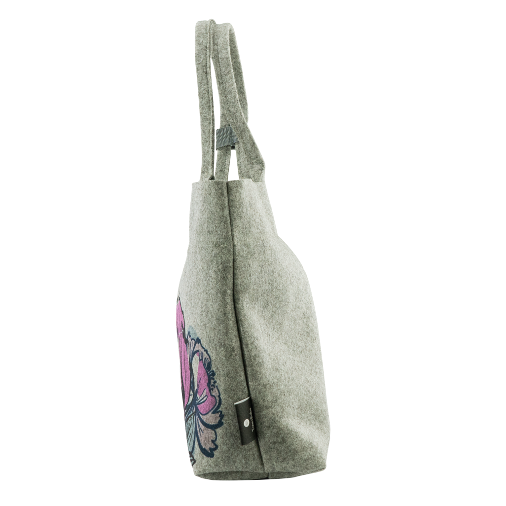 Totes Babe Peony Diaper Tote Grey