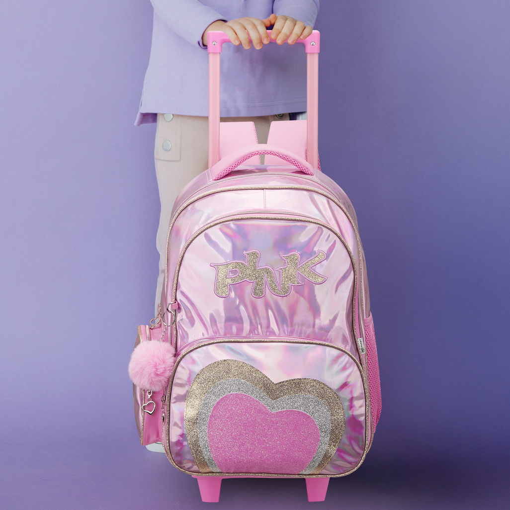 Quest Mirror-Glitz Trolley Backpack Pink