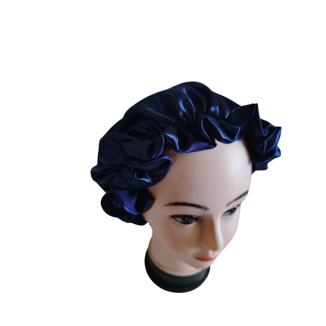 High quality Silk Hair Bonnet DARK BLUE