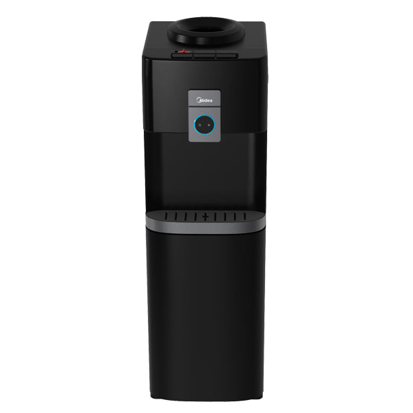 New Midea Top Loading Water Dispenser with bottom refrigerator cabinet – Black