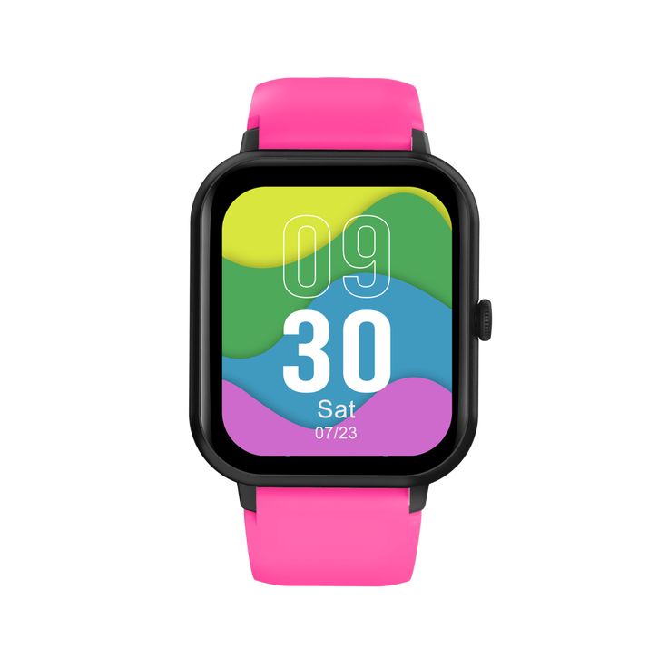 Volkano Chroma Series Smartwatch with pink strap