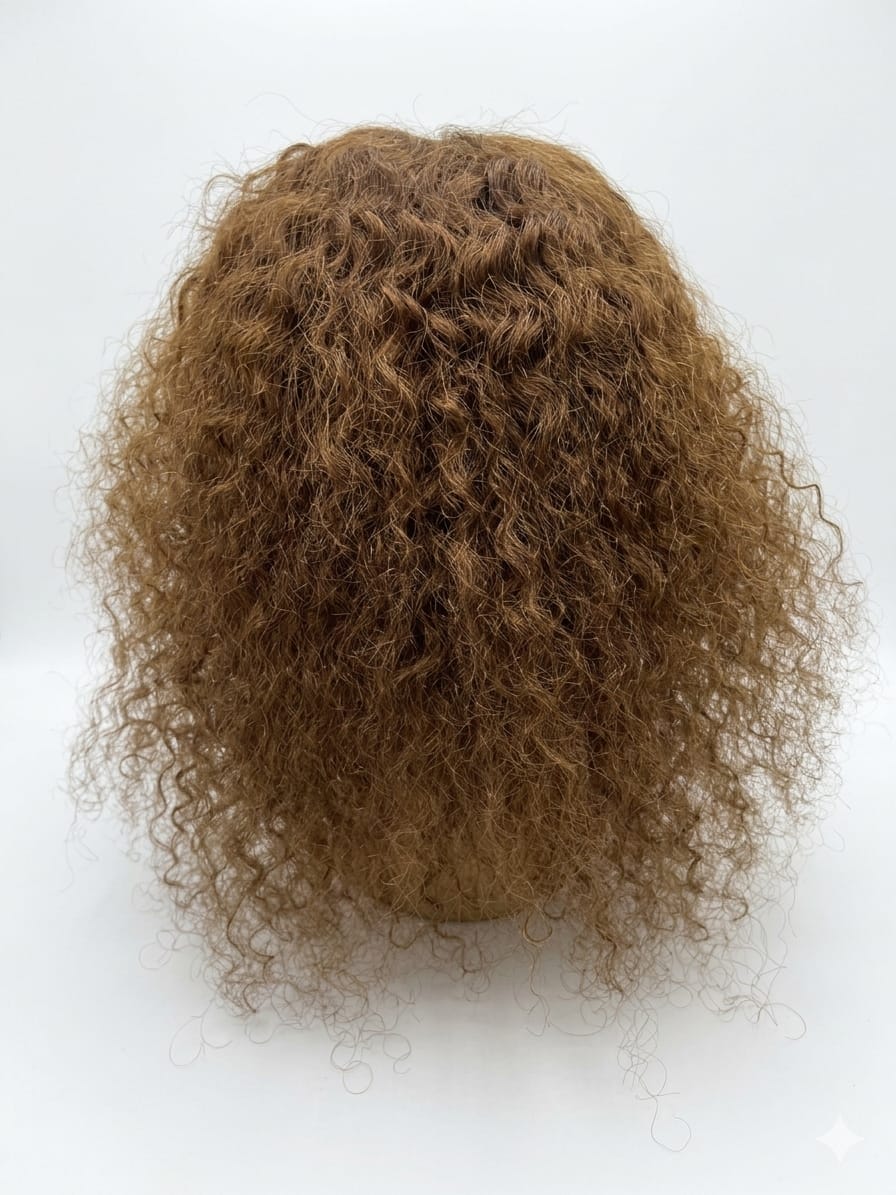 Jerry curly hair,14 inch with Part closure Human hair