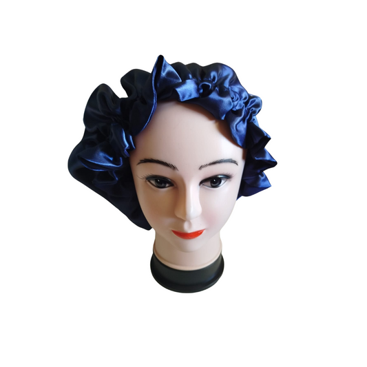 High quality Silk Hair Bonnet DARK BLUE