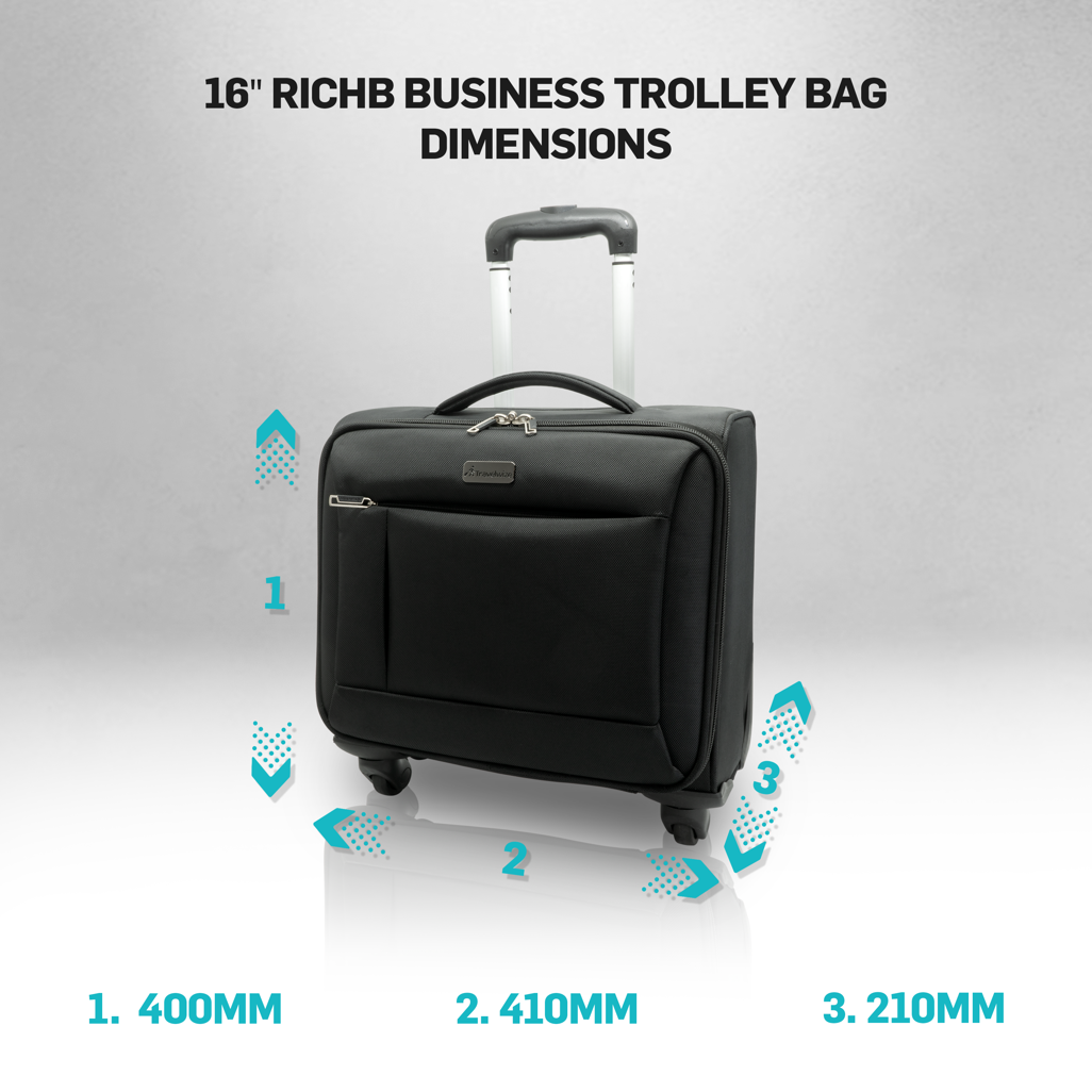 Travelwize RichB Business Trolley 16 inch - Black