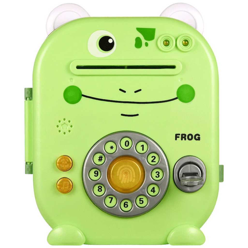 Volkano Kids Frog Series Money Saving Vault Volkano Kids Frog Series Money Saving Vault - Green SKU: VK-5708-GR
