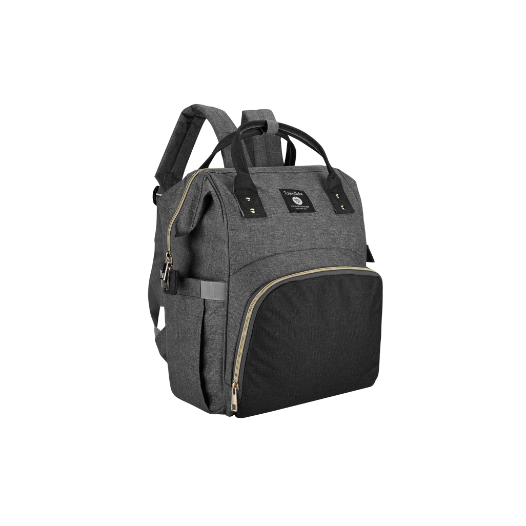 Totes Babe Alma Diaper Backpack Colourblock Grey/ Charcoal