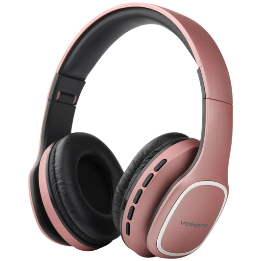 Volkano Phonic Series Bluetooth Full-Size Headphones - Rose Gold