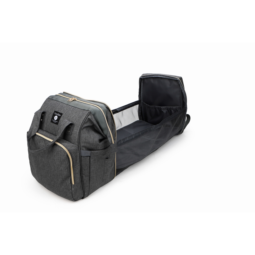 Totes Babe Alma Convertible Diaper Backpack Dark Grey