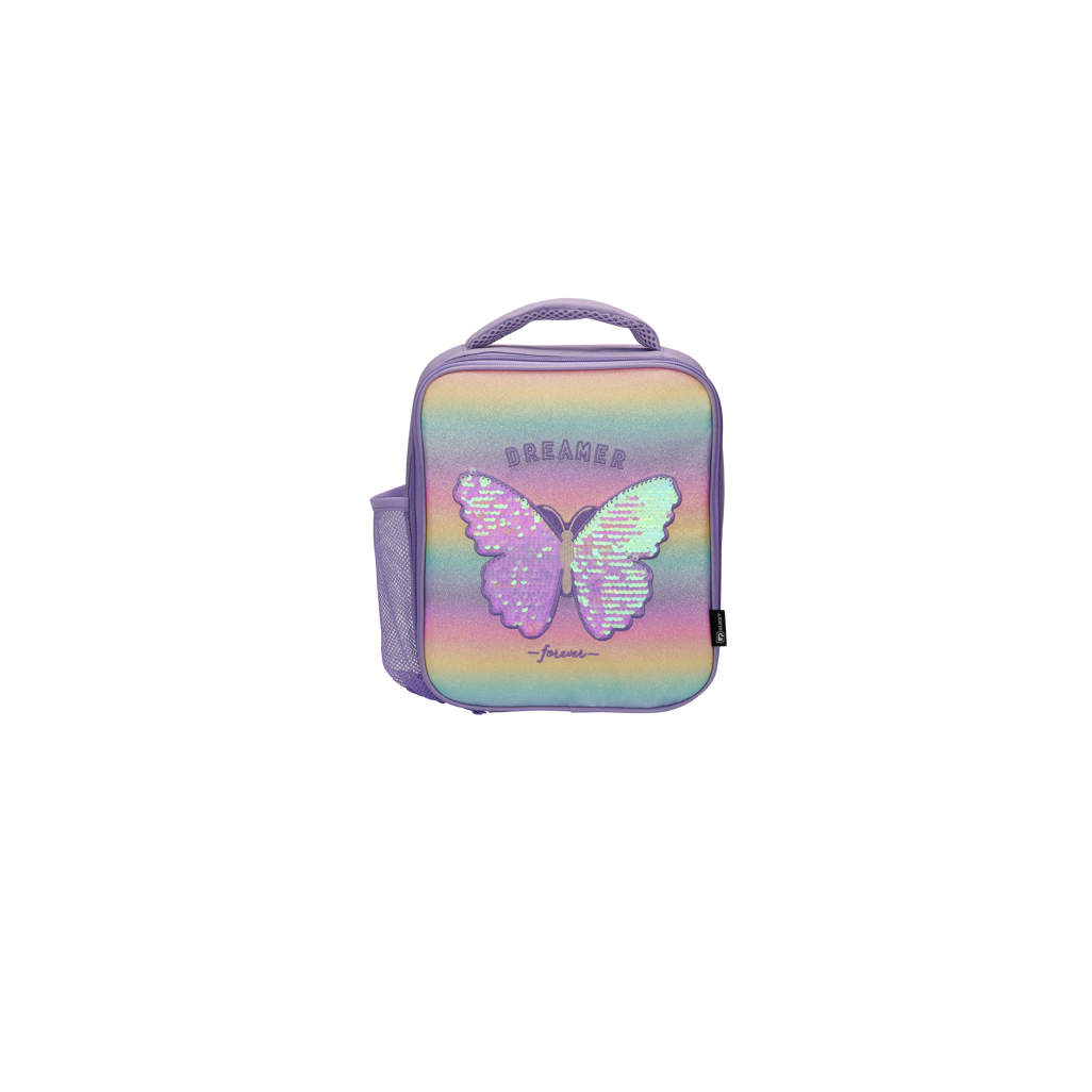 Quest Butterfly Deluxe Lunch Cooler Purple