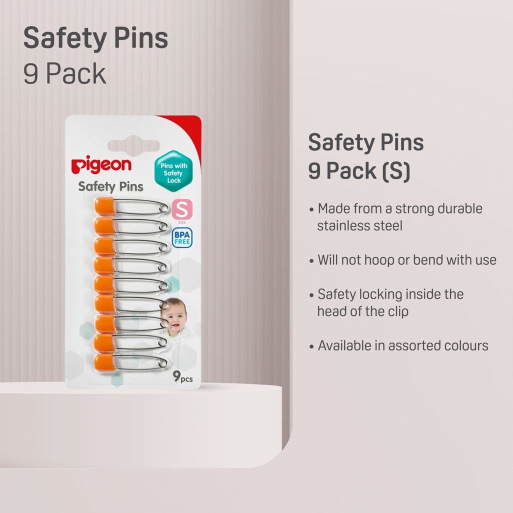 Pigeon - SAFETY PIN (S) 9 PCS/CARD