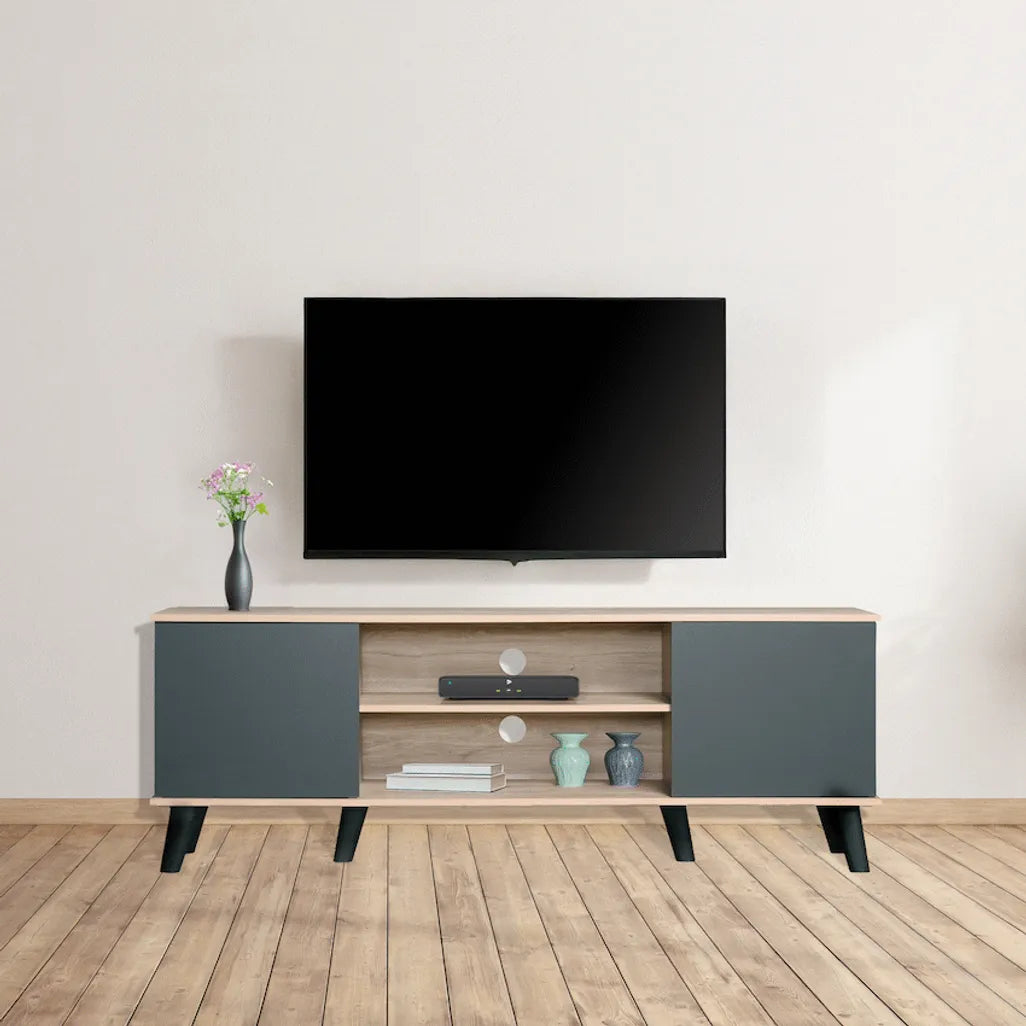 Everfurn Laurel TV Stand 1600w, Two Cupboards