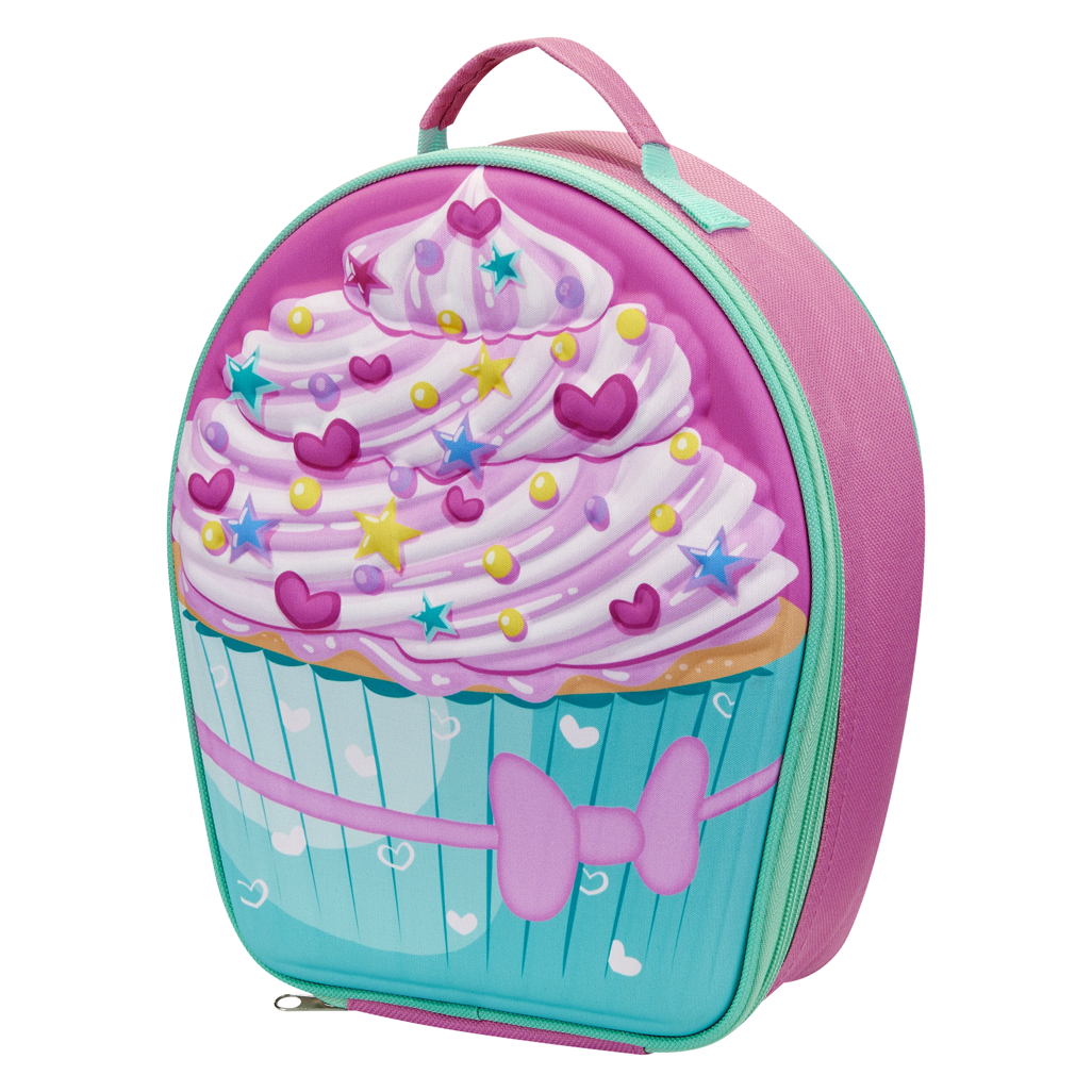 Quest Cupcake 3D EVA Lunch Bag Pink
