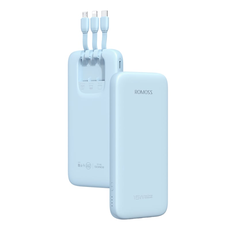 unboxed Romoss Power Bank 10000mAh 15W BLU