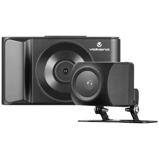 Volkano Trueview Series Dash Camera Front + Rear