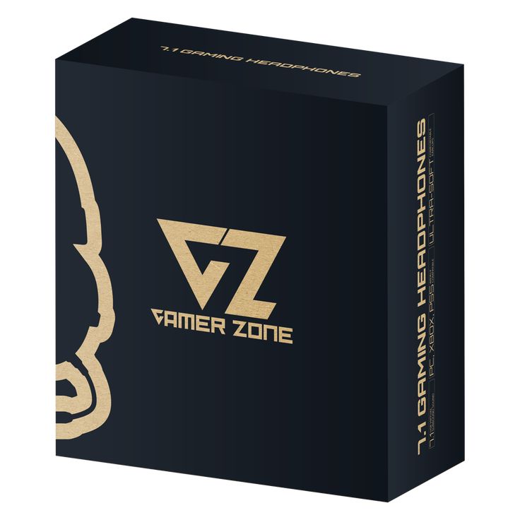 Gamer Zone inch series Pro Gaming Headset - Black & Red