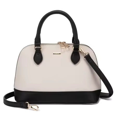 Small Crossbody Bags for Women Classic Double Zip Top Handle Dome Satchel Bag Shoulder Purse