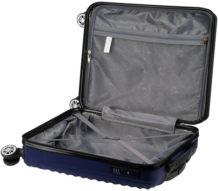 Travelwize Astra ABS 55cm 4-Wheel Spinner Luggage - Navy
